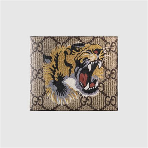 gucci wallet tiger fake|gucci tiger button up.